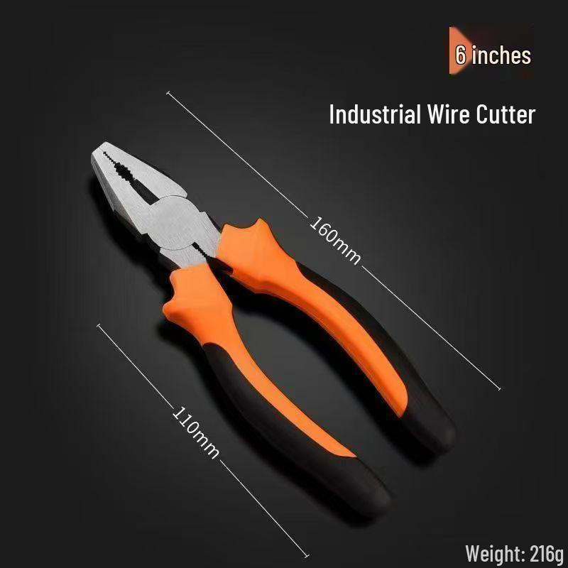 Tiger Industrial-Grade Multifunctional Wire Pliers: Household Electrician Tools, Labor-Saving, Available In 6-inch and 8-inch Sizes.