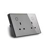 Melery Smart Tuya WiFi Dual UK Socket USB Type-C PD 20W Touch Control,Voice Controls Electricity Monitoring, Alexa Google Home