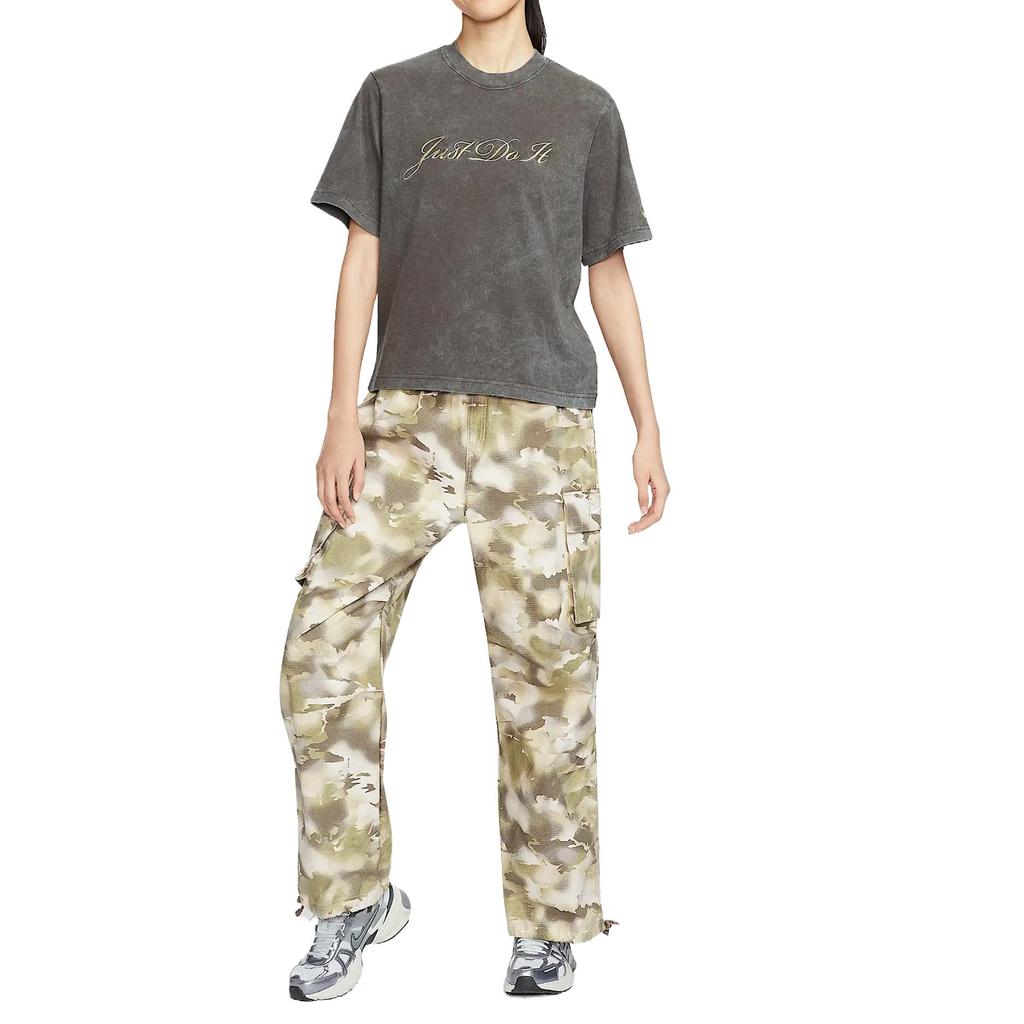 Nike Sportswear Minimalist Fashion Versatile Classic Distressed Breathable Short Sleeve Regular T-Shirt Women Tops FZ4886-237