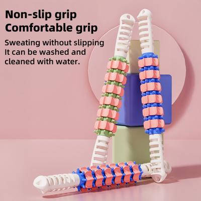 Domácí masážní tyč na tělo Protiskluzový design Přenosná Ergonomická Úleva od svalového napětí Masážní váleček proti celulitidě
