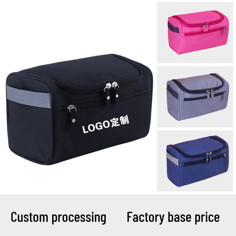 Men's Cross-border Outdoor Portable Toiletry Bag with Side Handle and Hook - Large Capacity Travel Storage