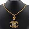 Chanel COCO Mark Necklace Vintage Plated Gold 84.6g Women Used