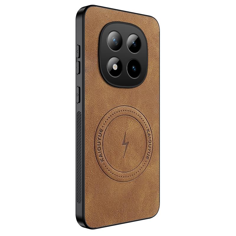 For Xiaomi Poco M8 Pro Vintage Business Phone Case Cover Sheepskin Leather Magnetic Case Poco M8 Wireless Fundas Poco M8 Pro