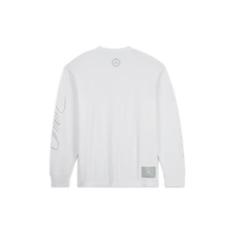 Jordan X Union MJ L/S Tee (Asia Sizing) White/Grey Haze Unisex Streetwear DV7342-100