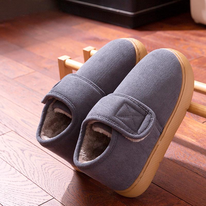 2025 New Windproof Non-Slip Winter Slippers for Men & Women: Warm Indoor/Outdoor Cotton Shoes