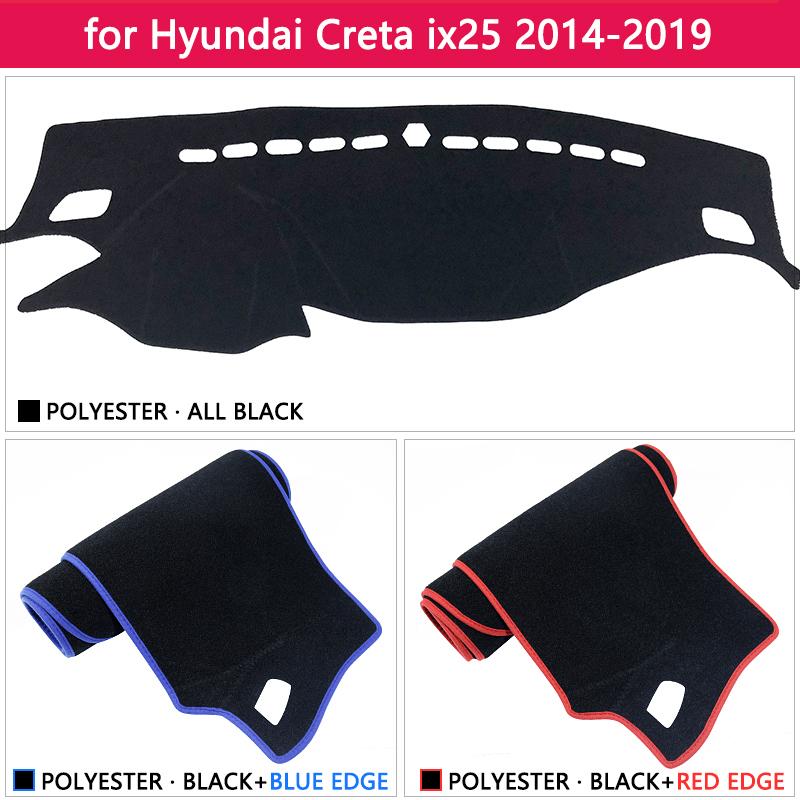 for Hyundai Creta Ix25 2014 2015 2016 2017 2018  Anti-Slip Mat Dashboard Cover Pad Sunshade Dashmat Carpet Car Accessories