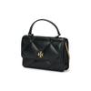 Tory Burch Kira Diamond Quilted Chain Shoulder Bag Magnetic Closure Leather Mini Crossbody Handbag Women Handbags Black 158326-001