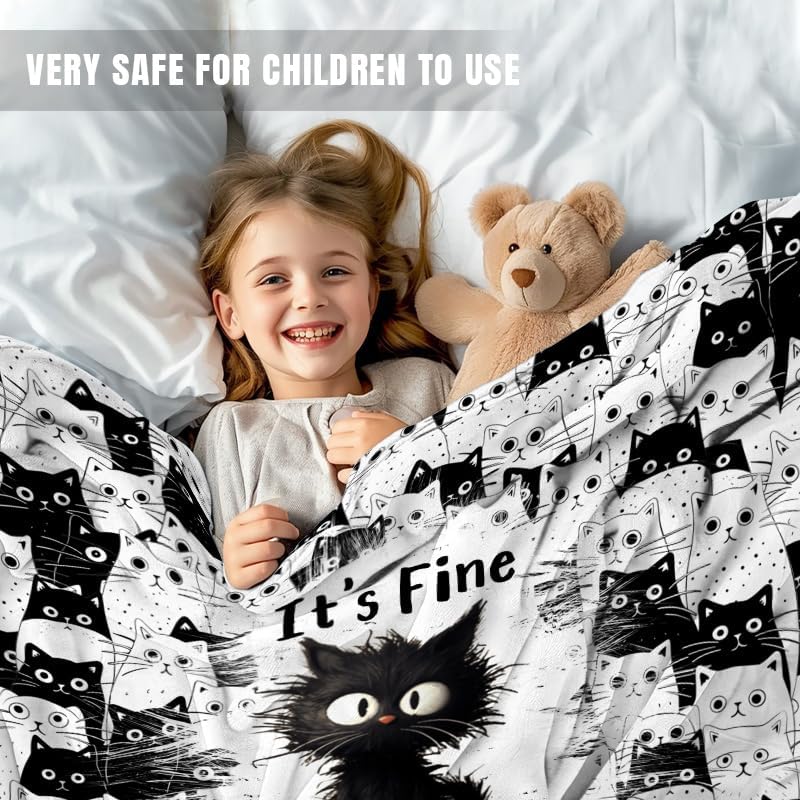 VIKAMA Cute Flanged Kitten Flannel Blanket Is Soft And Comfortable, An Air-Conditioned Blanket, And Suitable For All Seasons