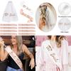 Headband Bridal Ceremony And Veil Ensemble Handmade Finish Marriage Use Party