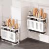 Carbon Steel Knife Holder Space Saving Kitchen Knives Stand Multifunctional Countertop Knife Storage Chef Accessories Home Items
