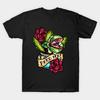 Men Black Print T-shirt Feed Me! No-Cut Transfer Paper Print Cotton Tshirt