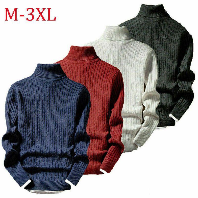 Men's Winter Slim Turtleneck Pullover Sweater For Casual Stylish Looks