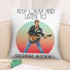 G-George Michael Singer Pillow Case 3D Print Polyester Fiber 40*40 Cm Home Sofa Throw Pillow Cover Decoration Festival Gift