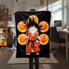 1pz Coperta in Flanella con Stampa Son Goku, Alta Qualità per Tutte le Stagioni, Decorazione per la Casa, Calore e Comfort, Perfetta per Regali di Natale