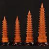 7 9 11 13 layer 3D Model Peach Wood Wenchang Pagoda Tower Statue Souvenir Gift Feng Shui Home Decoration Handicraft