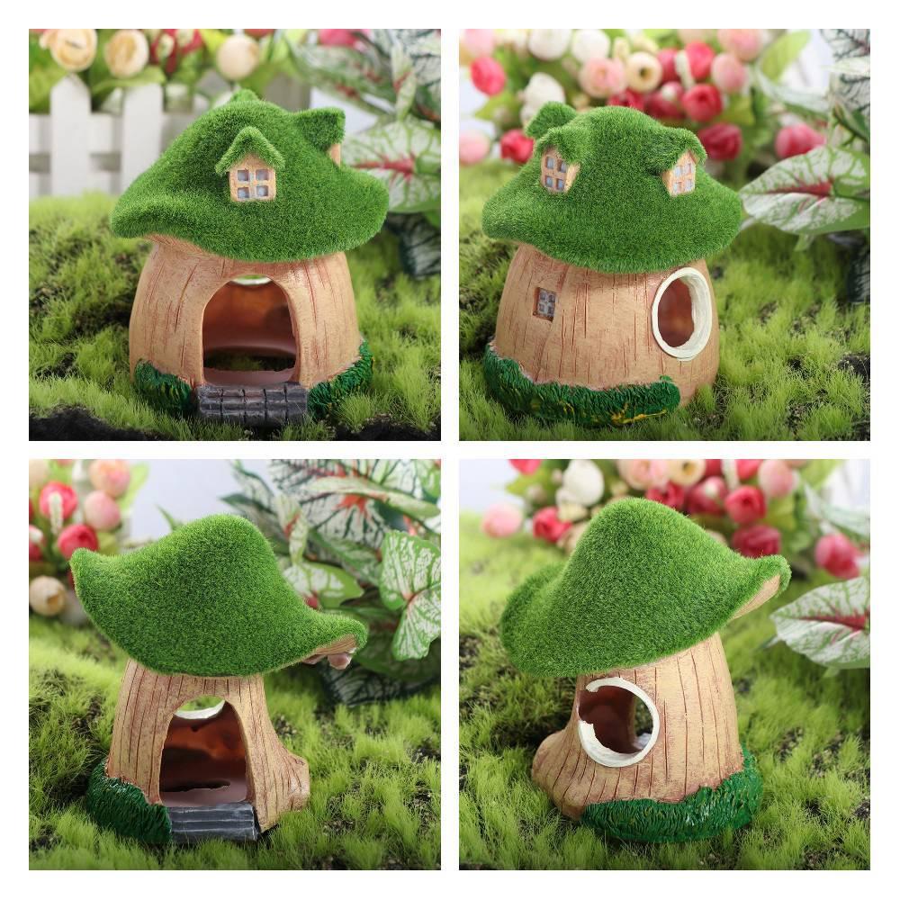 Simulation Fish Mushroom Shelter Decorative Shrimp Hideout Aquarium Mushroom House Aquarium