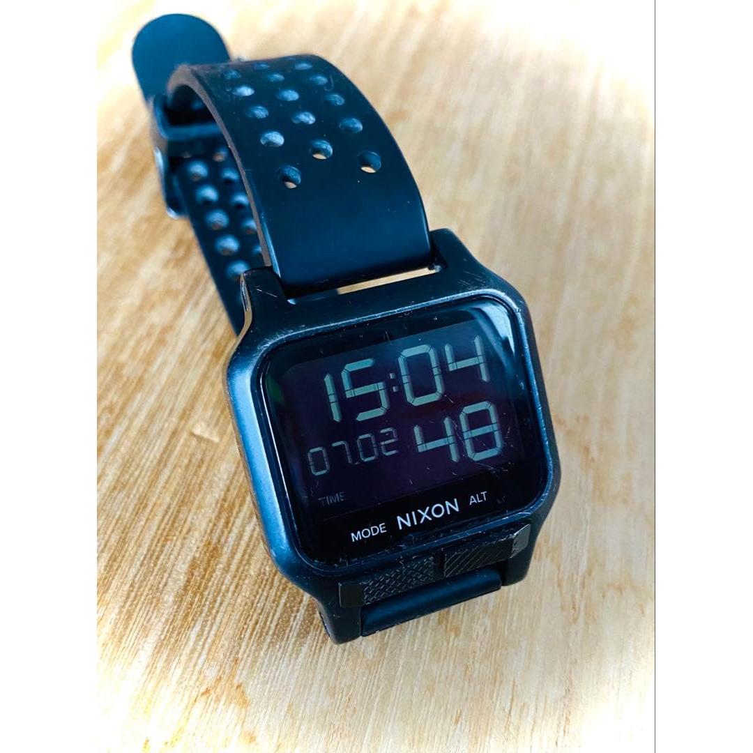 Used NIXON THE HEAT Black Nixon Heat Digital
