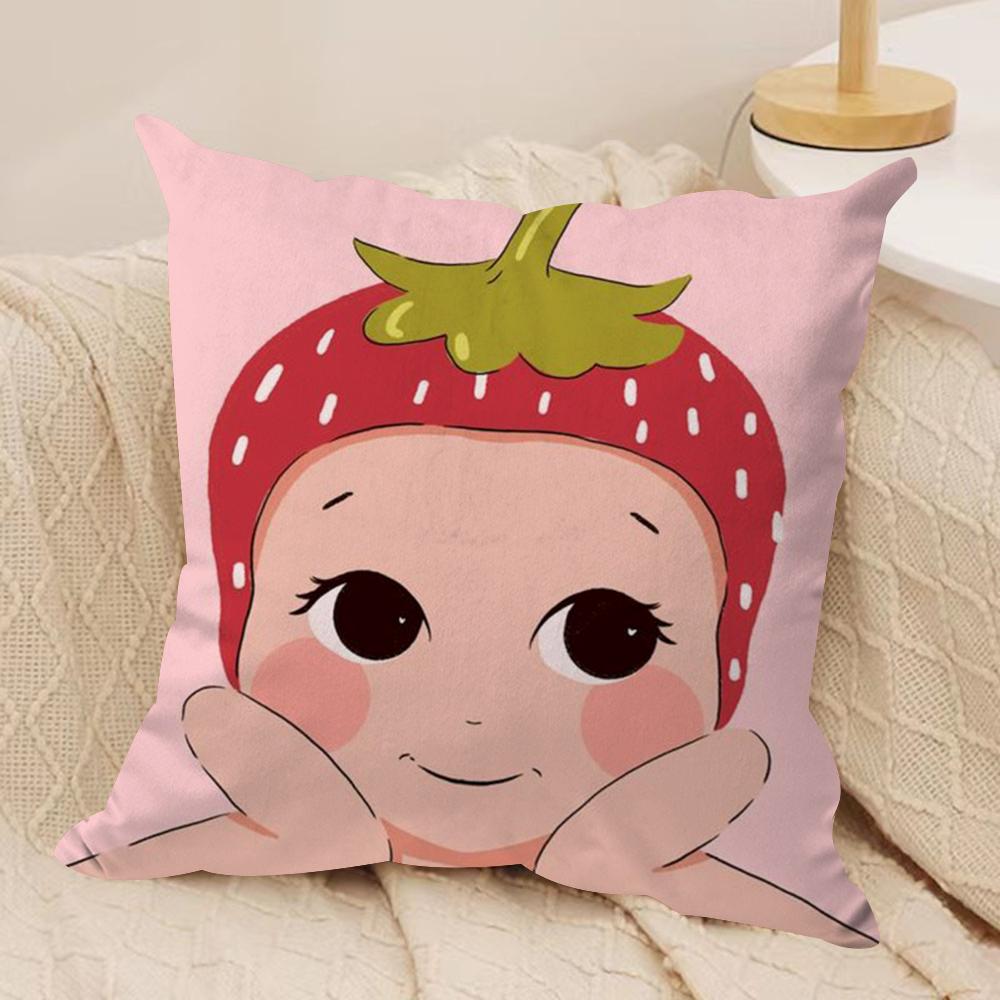 Cartoon Hot SSonnies Cushion Cover Soft Plush Sofa Cushion CoverDoubleSided Printed Decorative Pillow CaseWarm Home Gift