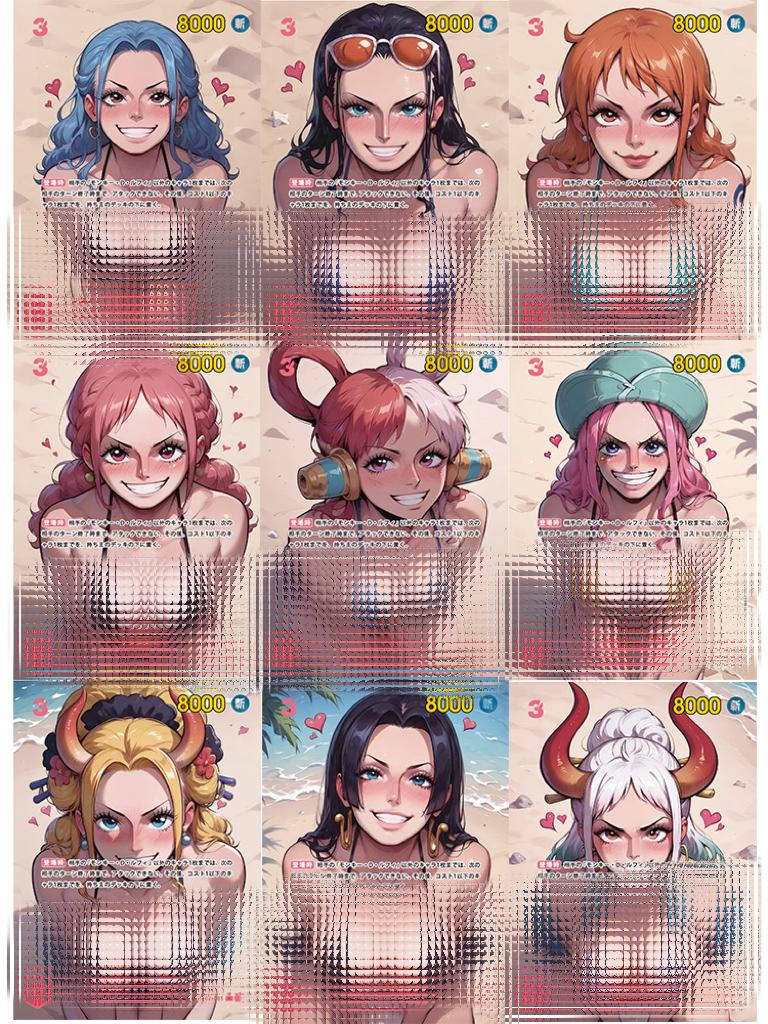 Bastel-One Piece Opcg Nami Boa·Hancock Yamato Selbstkontrolle Sammle Unterschrift Sammel-Trading-Flash-Karte Anime-Cartoons Weihnachtsgeschenk
