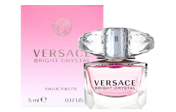 VERSACE Sample Set, Pink Radiance Crystal Diamond Pink Diamond Eau De Toilette Pomelo Peony Lotus 5ml