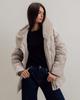Women's Jacket with Fur BatterFlei 2422 42 Milky