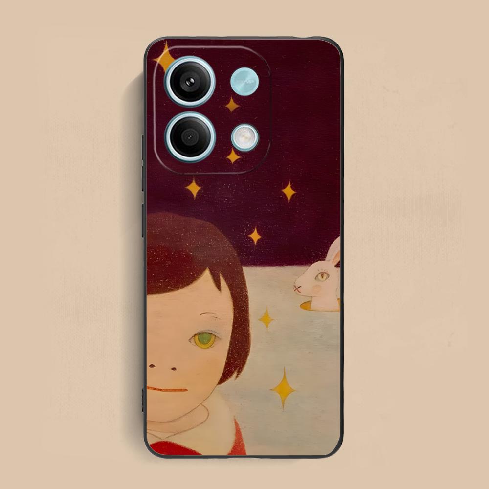 Anime Yoshitomo Nara Phone Case for Xiaomi Redmi 15 14 13 12 A5 3 2 1 C Plus 4G 5G Colorful Printing Cover Cover Luxury Pretty