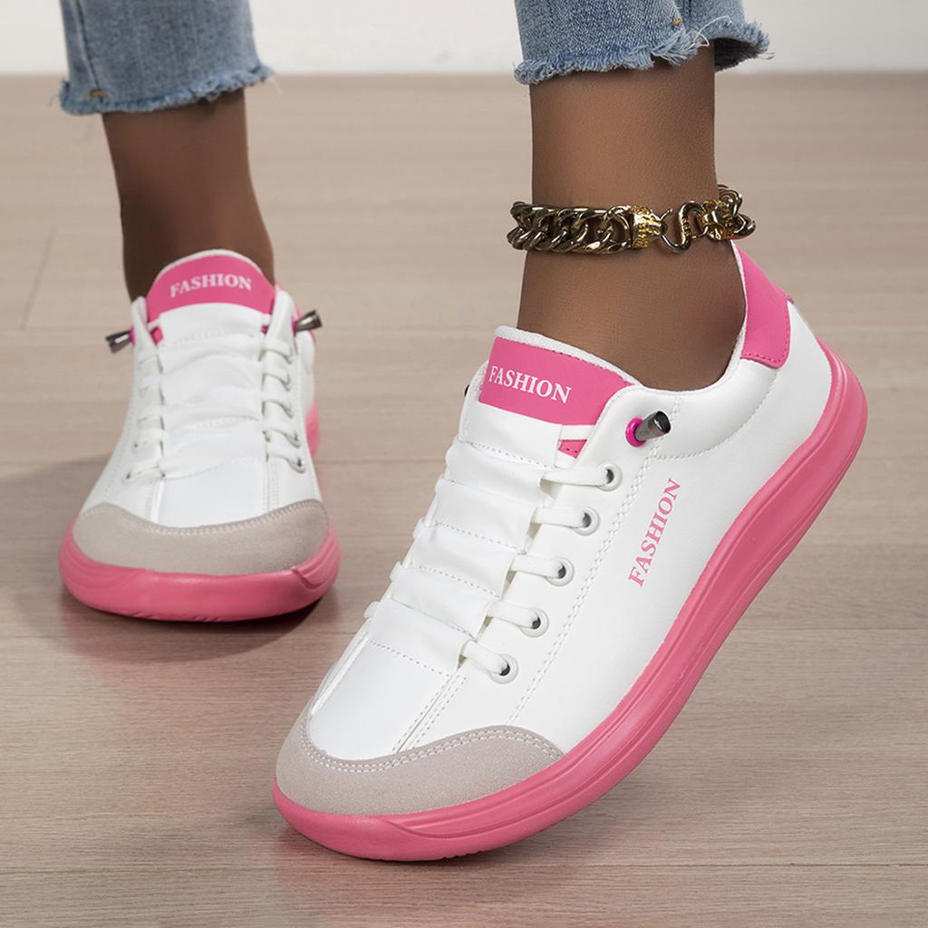 TUINANLE Modische flache Schnür-Freizeitschuhe für Damen, Trendige Freizeit-Sneaker