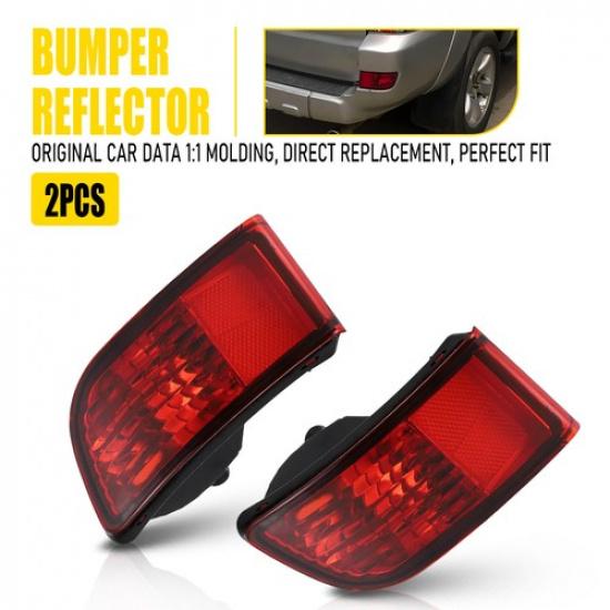 

For 2003-2005 Toyota 4Runner Right Left Side Rear Bumper Reflector Lamp Light