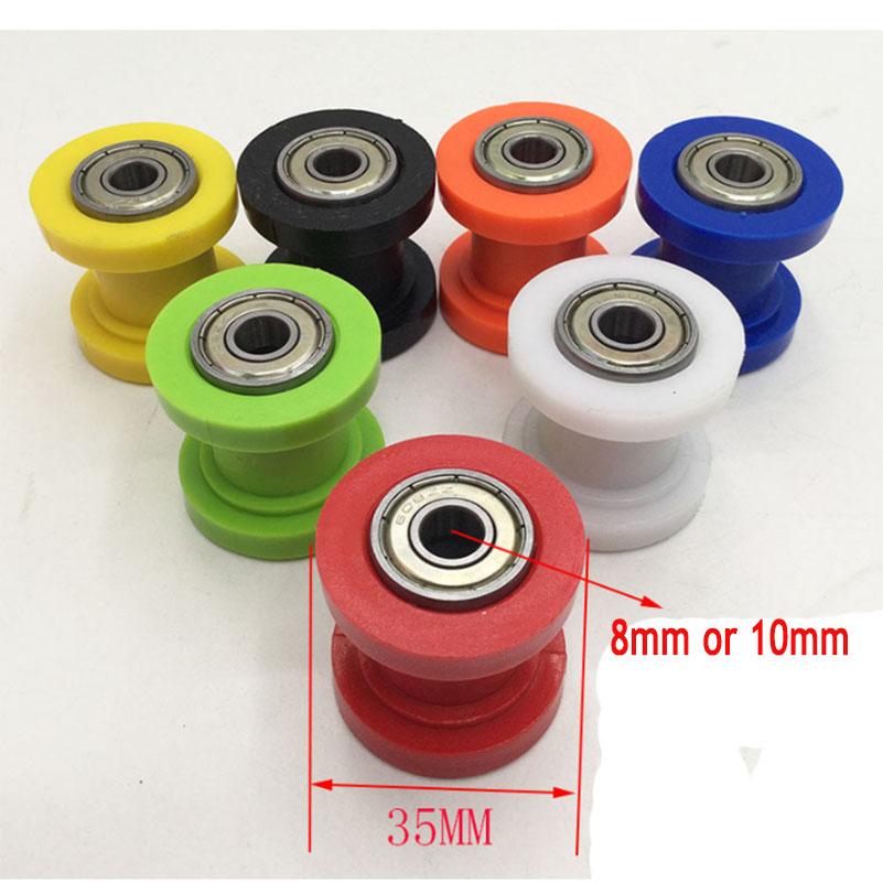 Roue à galets de chaîne d'entraînement 8/10 mm, curseur de poulie, roue de tendeur, guide pour moto Enduro, Motocross, PIT, Dirt Bike, ATV, CRF, CR, XR