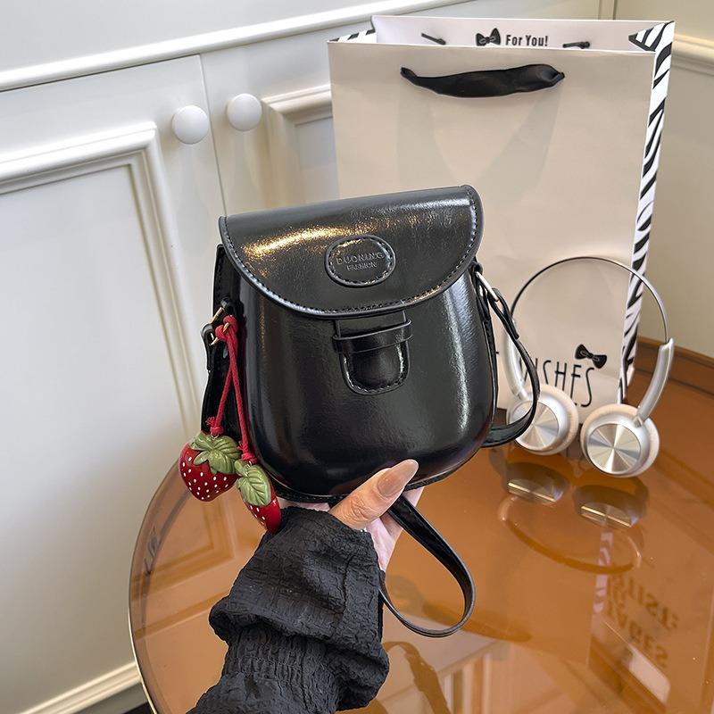 Premium niche bag women's autumn and winter new retro shoulder messenger bag mini saddle bag