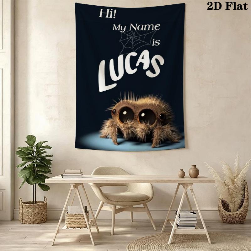 Lucas the Spider Pattern Home Decor Tapestry, Wall Hanging, Decorative RV Wall Cloth.SGT0917409