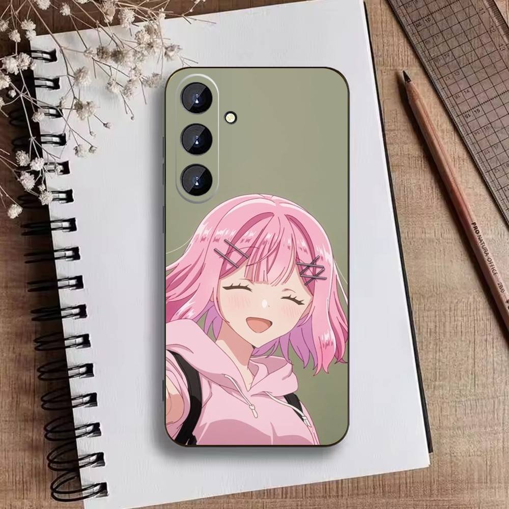 D-Watanare Anime Phone Case For Samsung Galaxy A73,A72,A71,A70,A52,A51 Others Soft Black Cover