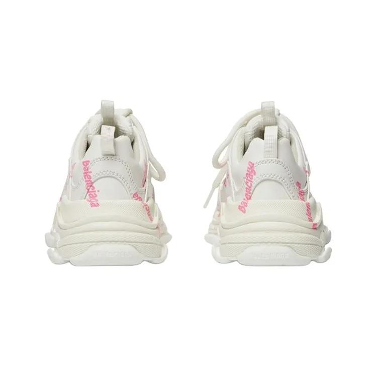 Balenciaga Kids Triple S Logo-print Sneakers (Unisex) Kids' Casual Shoes 654251W2FAB9050