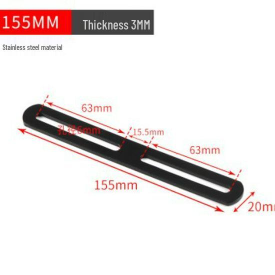 Stainless Steel 90° Movable L-Shaped Corner Bracket with Long Hole for Shelf Support