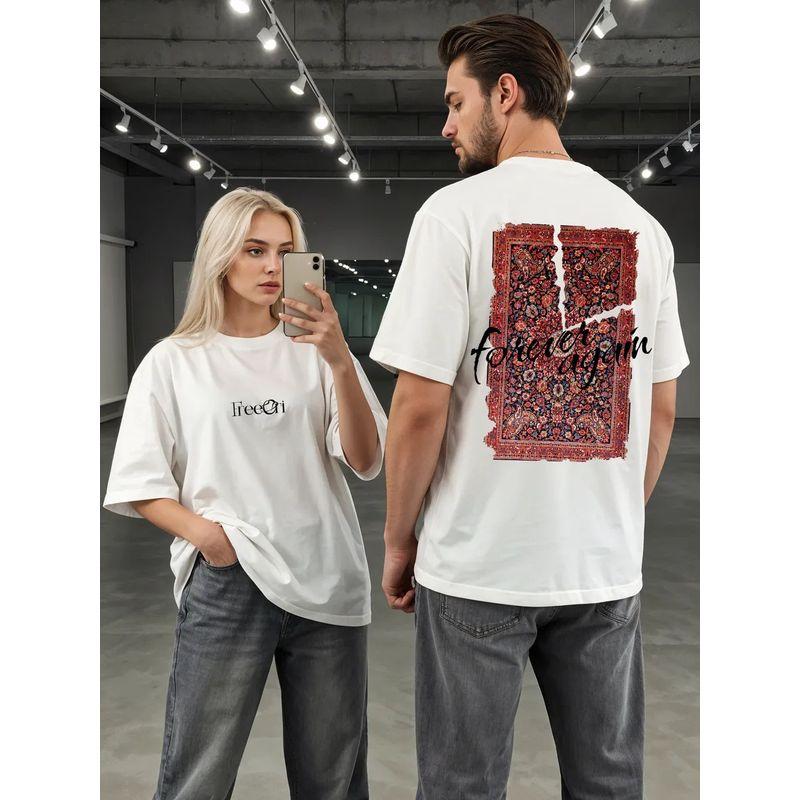 New Letter Printed Top Western Style New Fashion Casual Loose Print Letters T-shirt Top