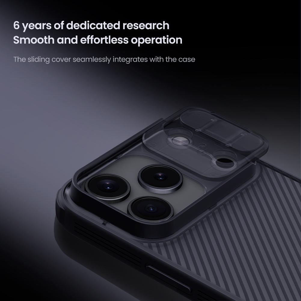 For iPhone 17 Pro Max / 17 Air Nillkin Case Soft Edges Camshiled Pro Camera Slide Cover Protection Back Cover for iPhone 17