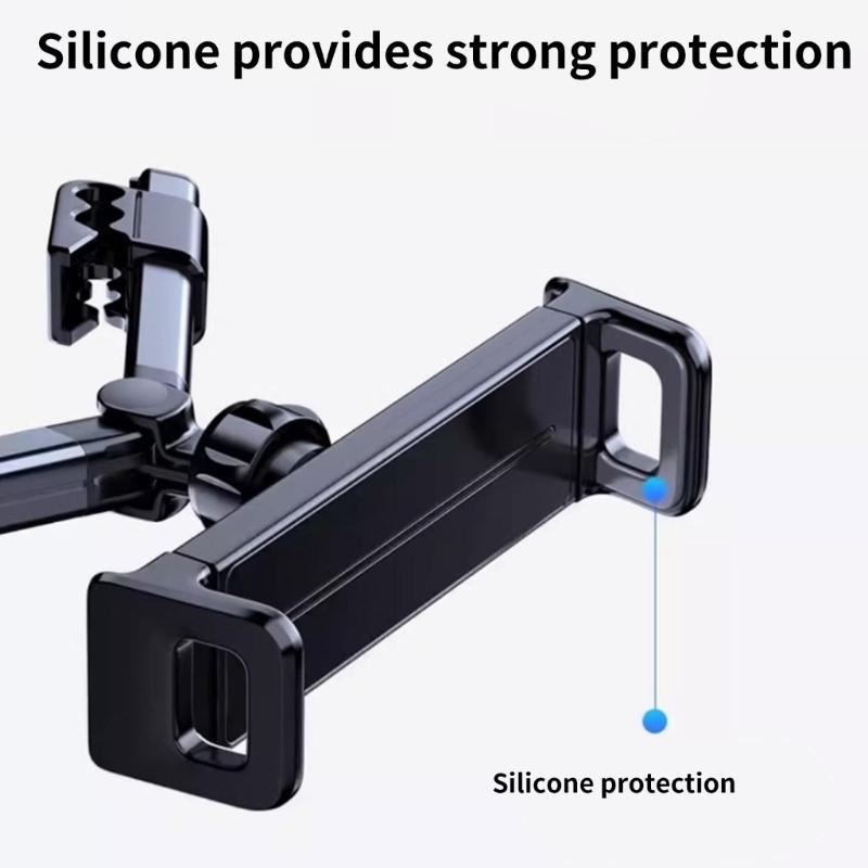 Car Backseat Mount Entertainment Holder for Tablets Phone, 360 Degree Rotatable, Long Drives Family Trips Easy to Clean