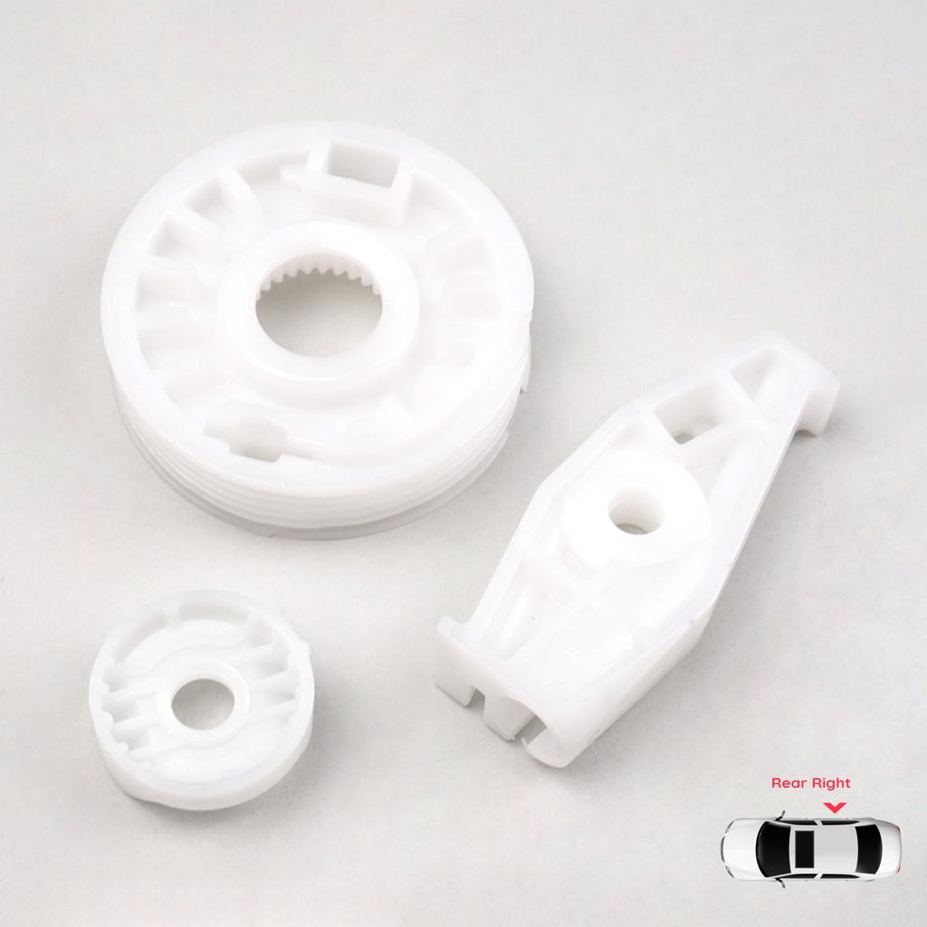 BROSS Auto Parts BWR791-1 Window Regulator Repair Slider Brackets Wheel Rear Right Door for New Beetle Cabriolet 2003-2010