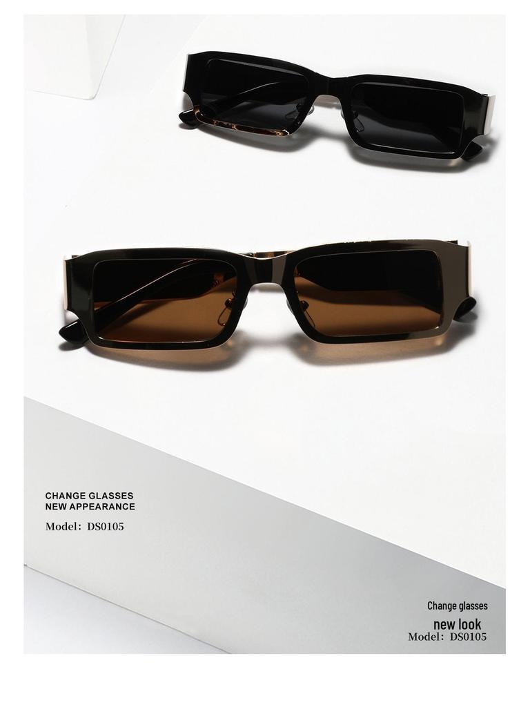 Xunge Square Sunglasses - Stylish European & American Metal Design for Men & Women
