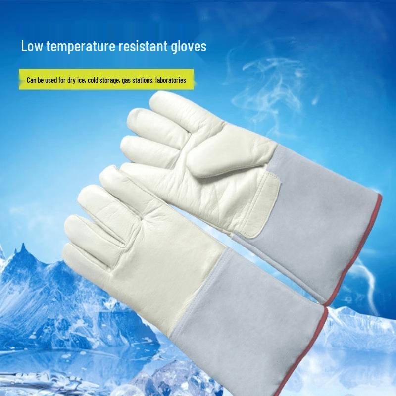 Thickened Cowhide Cryogenic Protective Gloves