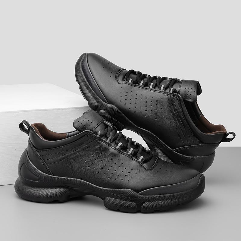 Fashion 2025 New Fashion Athletic Footwear Men's Genuine Leather Sneakers Casual Sports Shoes for Men Breathable Walking Running Shoes