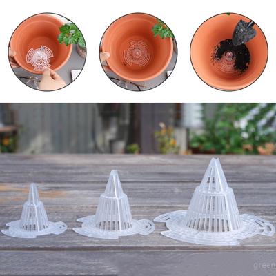 5ks květináčů spodní filtrační síť 3D těsnění květináče odolné proti netěsnosti půda kuželový polštář síťovina prodyšné těsnění odolné proti hmyzu