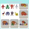 Rainbow Monster Banban Pvc Figurines Garden Themed Cartoon Collectibles