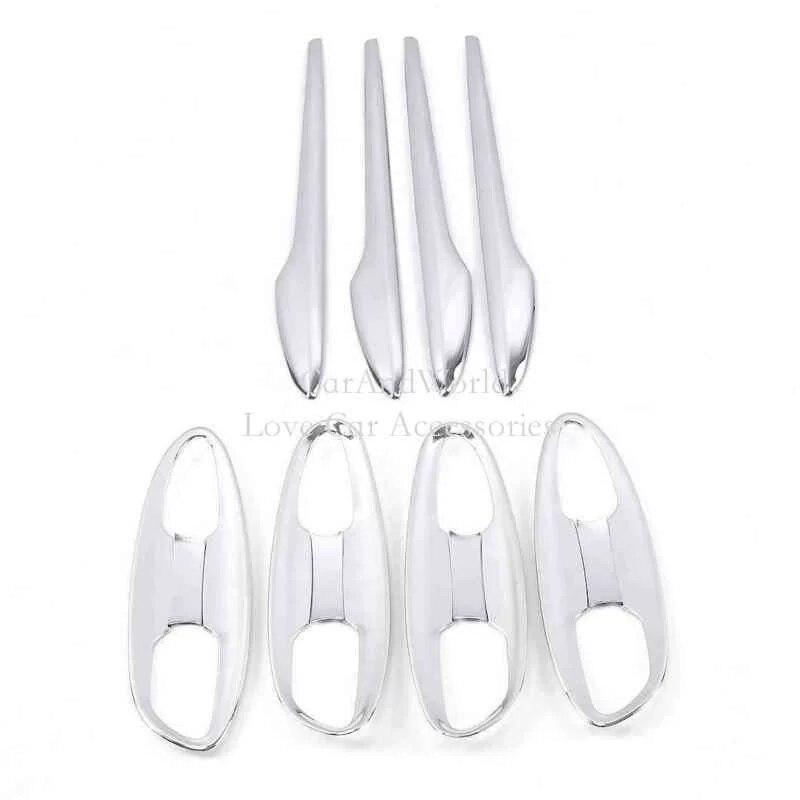 ABS Cromado Corpo Maçaneta da Porta Molduras de Cobertura de Tigela Guarnições Acessórios de Guarnição de Carro Para LEXUS ES ES200 ES250 ES300h ES350 2018-2022