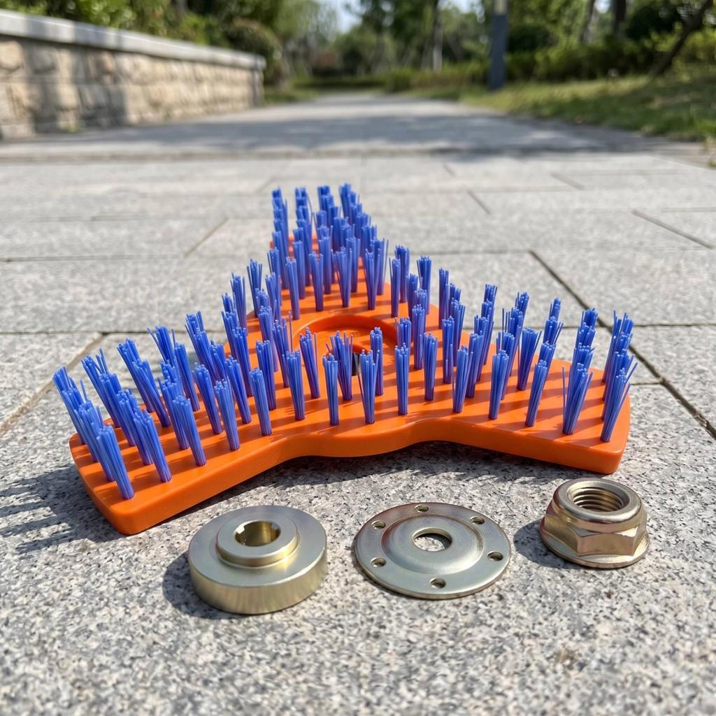 Scrub Brush Head Outdoor with Pole Socket Stiff Multi-Purpose for