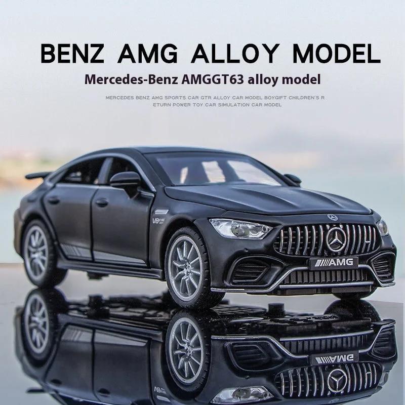 1/32 Mercedes Benz AMG GT63 Sportwagen Legierung Diecast Automodell Sound Licht Rückzug Spielzeug Ornamente Geschenk für Kinder Sammeln
