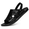 Modische Herren-Retro-Slipper und Sandalen Sommer Anti-Rutsch Outdoor Wanderschuhe Lässige Zehenfreie Herren-Slipper Leicht