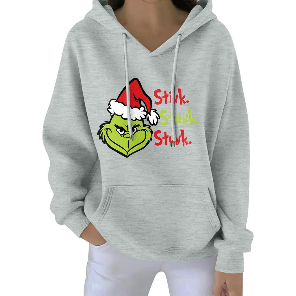 Women's Christmas  Hoodie Funny Cute Christmas Holiday Sweatshirt Pullover