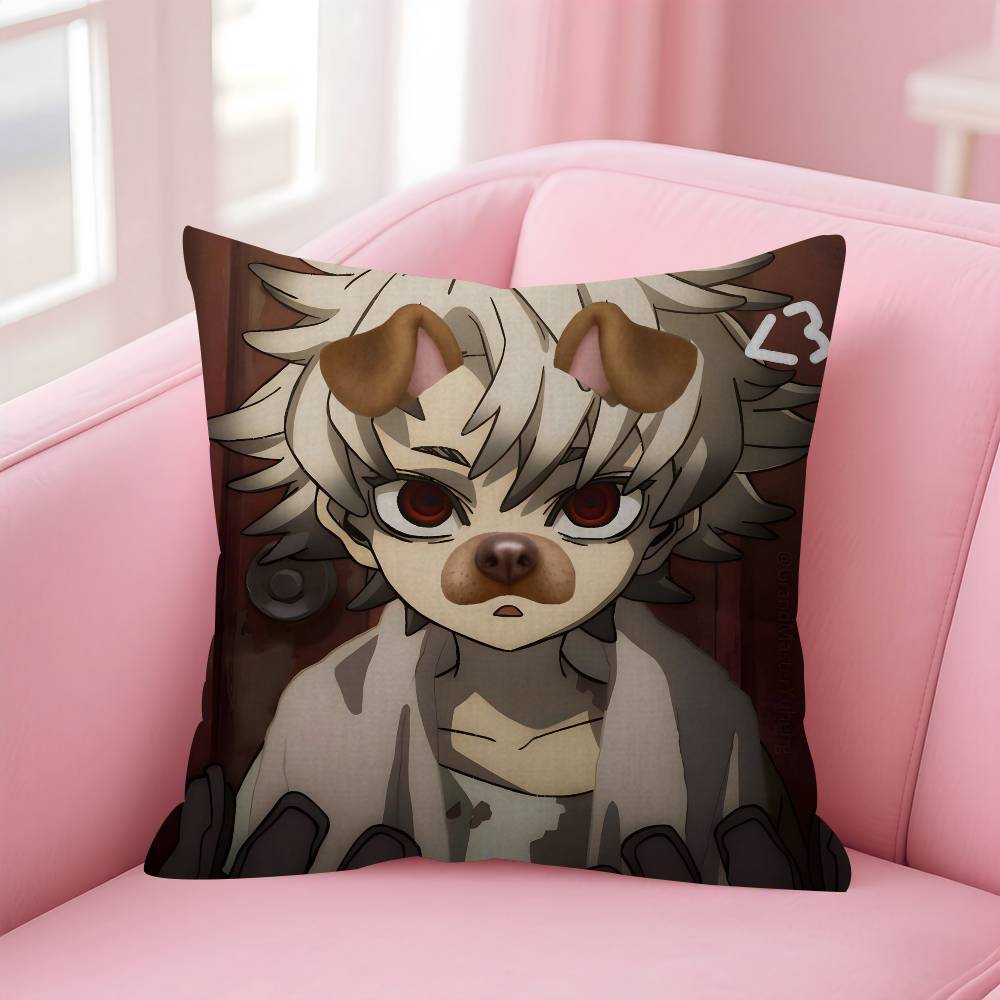 Anime Comic Gachiakuta Riyo Cushion Cover Car Throw Pillow Case For Sofa Car Christmas Gift