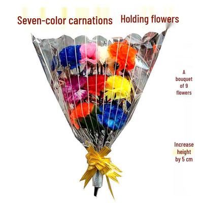 Qingming Memorial Silk Chrysanthemum Bouquet for Graves